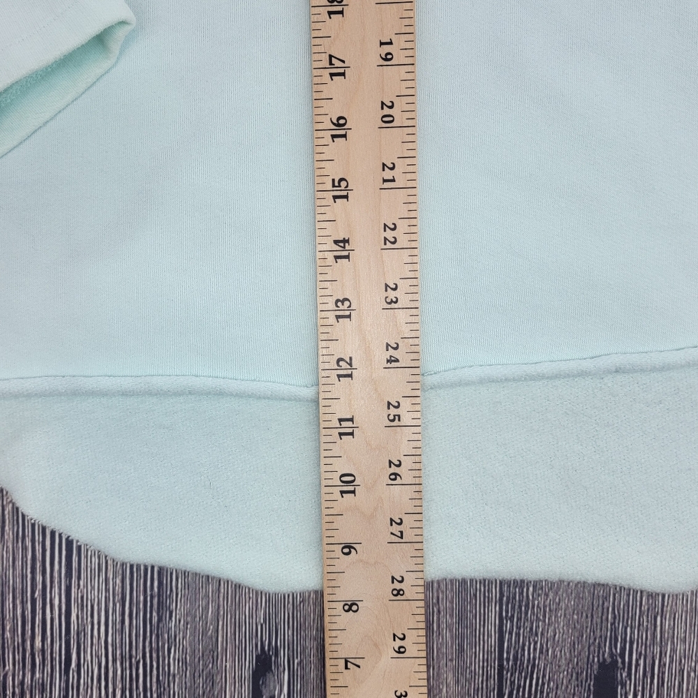 Victoria's Secret PINK Mint Green V Neck Pullover Hoodie Sweatshirt - Picture 9 of 9